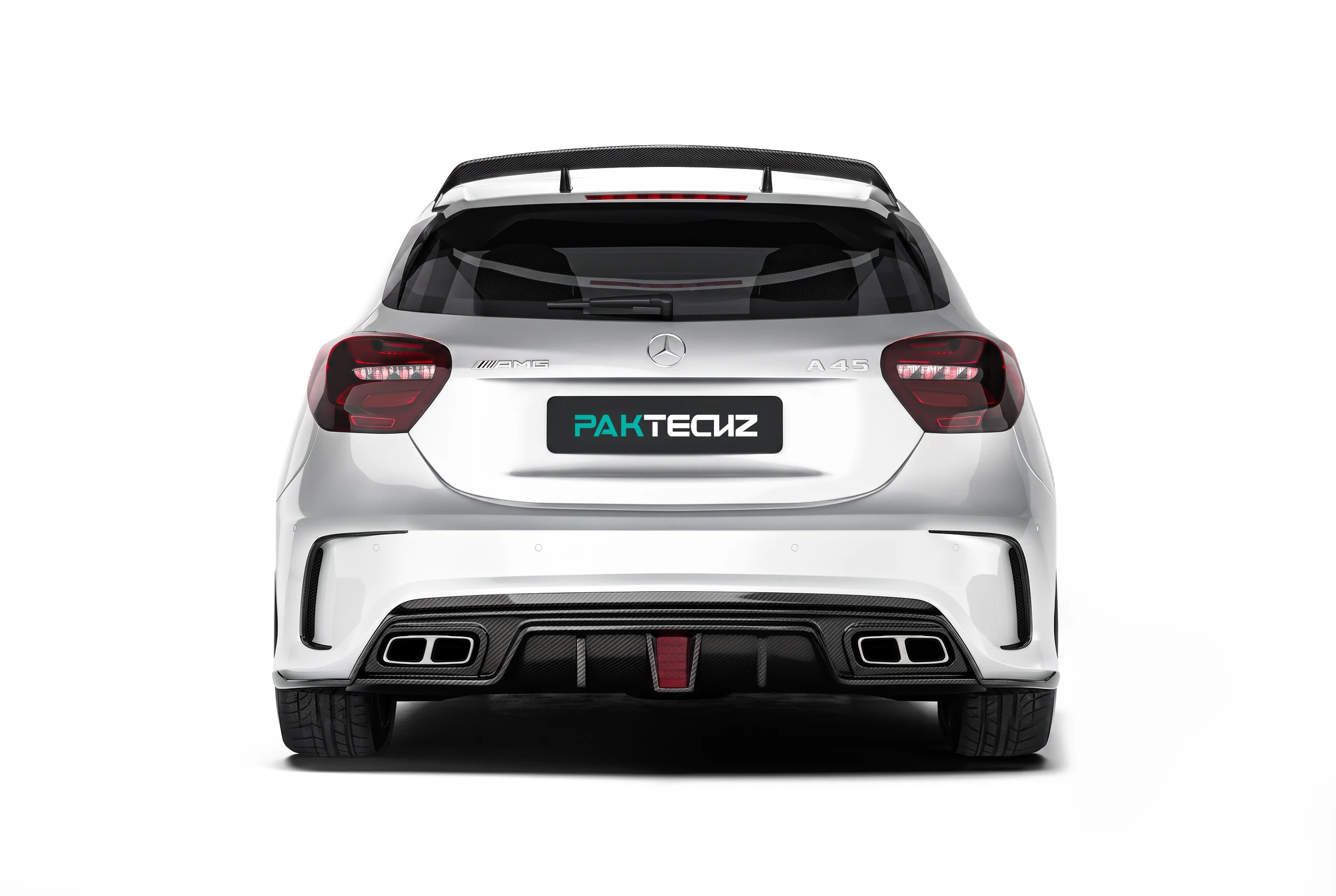 สเกิร์ตข้างคาร์บอนไฟเบอร์ PAKTECHZ สำหรับ Benz A-Class W176
