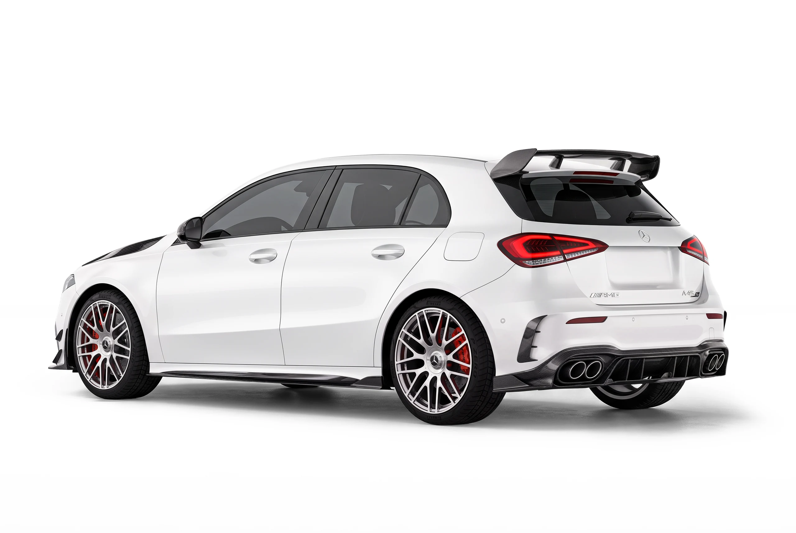 ดิฟฟิวเซอร์หลังคาร์บอนไฟเบอร์ PAKTECHZ สำหรับ Benz A-Class W177