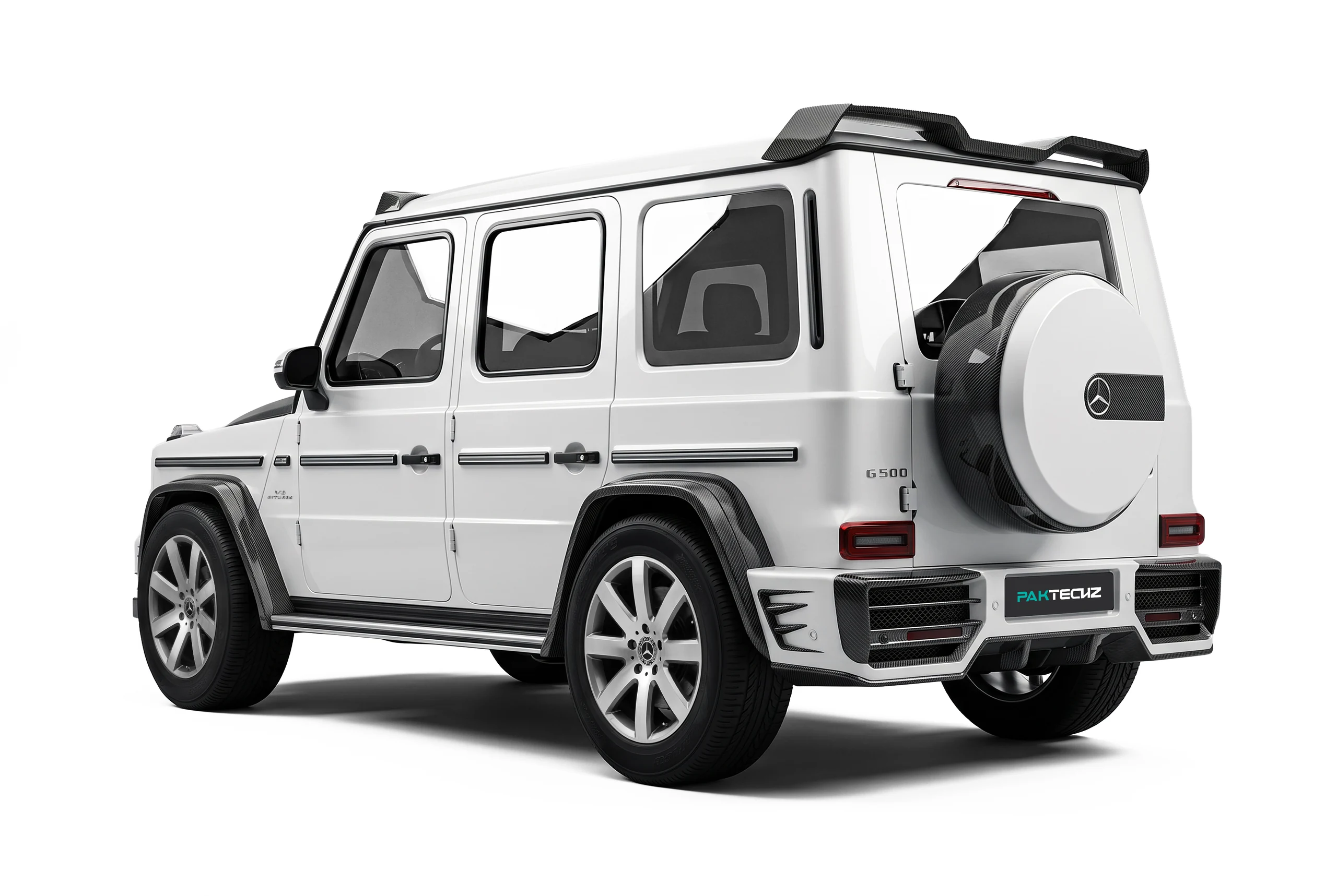มุมท้าย Mercedes-Benz G-Class W464 พร้อมชุดคาร์บอนไฟเบอร์ PAKTECHZ