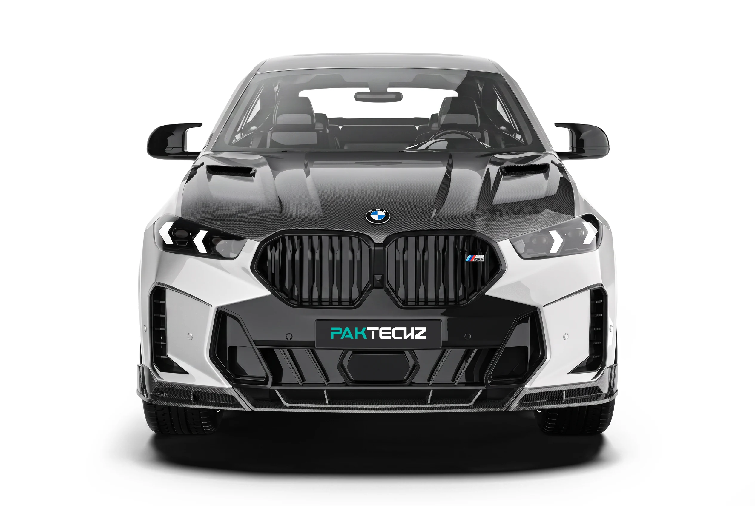 ลิ้นหน้าคาร์บอนไฟเบอร์ PAKTECHZ สำหรับ BMW X6 G06