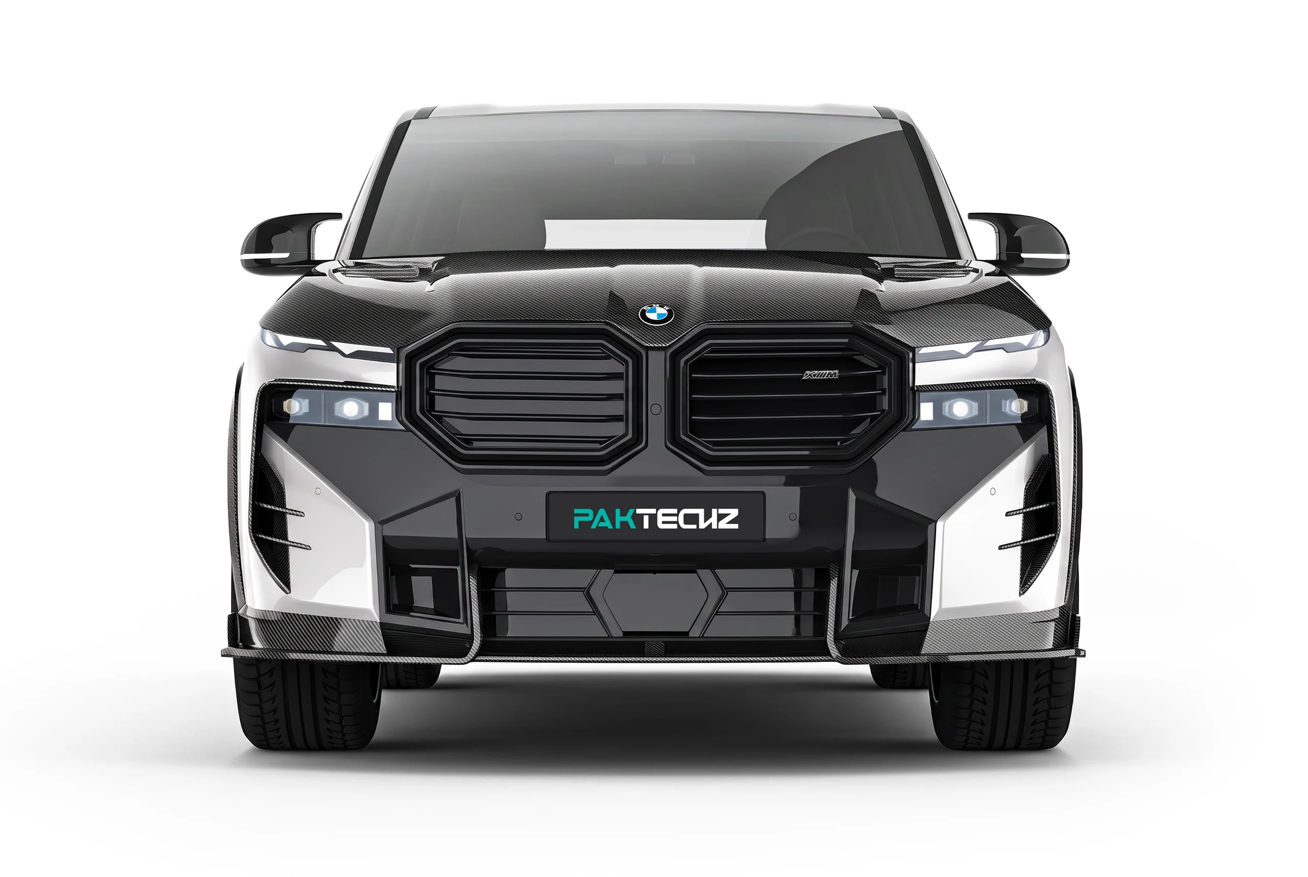 ลิ้นหน้าคาร์บอนไฟเบอร์ PAKTECHZ สำหรับ BMW XM G09