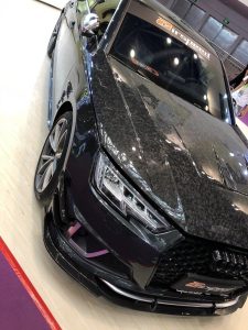 ซุ้มล้อ-แก้มข้าง Carbon Fiber Audi A4 S-Line S4 B9 ทรง TAKD ปี 2017-2019