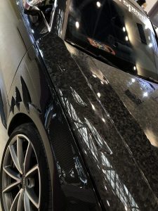 ซุ้มล้อ-แก้มข้าง Carbon Fiber Audi A4 S-Line S4 B9 ทรง TAKD ปี 2017-2019
