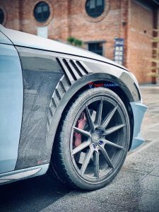ซุ้มล้อ-แก้มข้าง Carbon Fiber Audi S4 A4 B9.5 ทรง TAKD ปี 2020-ON