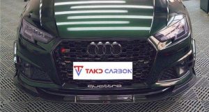 ลิ้นหน้า Carbon Fiber Audi A4 S-Line S4 B9 ทรง TAKD ปี 2017-2019