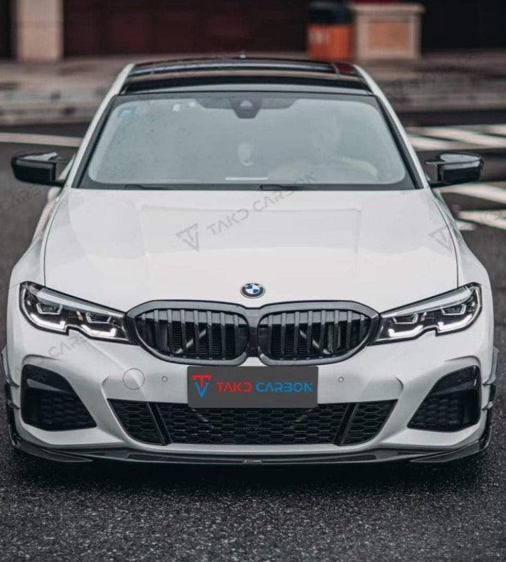 ลิ้นหน้า Carbon Fiber BMW 3 Series 330i M340i G20 Pre-LCI ทรง TAKD V2