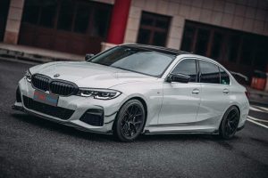 ลิ้นหน้า Carbon Fiber BMW 3 Series 330i M340i G20 Pre-LCI ทรง TAKD V2