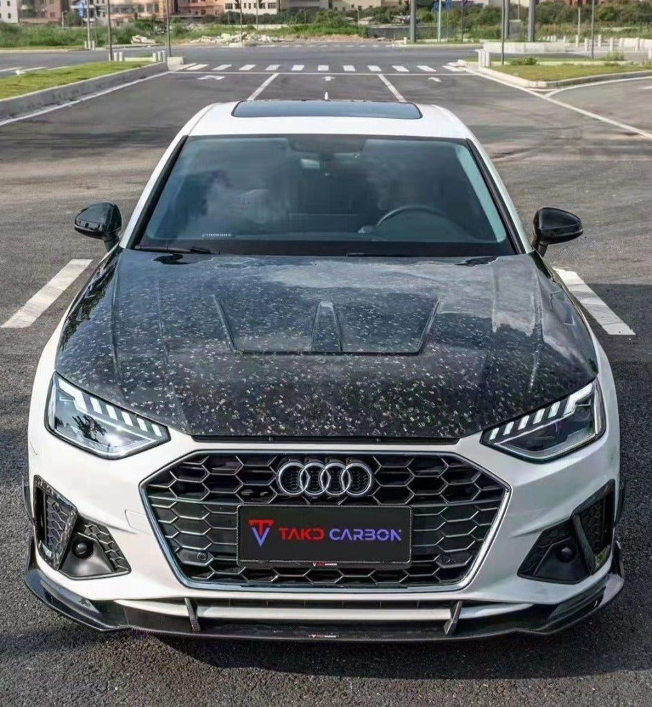 ฝากระโปรงหน้า Carbon Fiber Audi A4 S4 B9 B9.5 ทรง TAKD V1 ปี 2017-ON