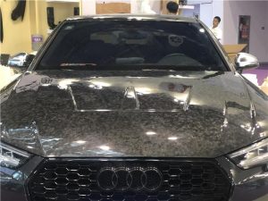 ฝากระโปรงหน้า Carbon Fiber Audi A4 S4 B9 B9.5 ทรง TAKD V1 ปี 2017-ON