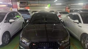 ฝากระโปรงหน้า Carbon Fiber Audi A4 S4 B9 B9.5 ทรง TAKD V2 ปี 2017-ON