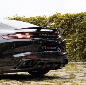 ดิฟฟิวเซอร์ Carbon Fiber Porsche Panamera RWD/Base/4/4S/GTS/Turbo/Turbo S 971.1 971.2 ทรง TAKD