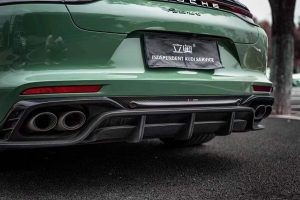 ดิฟฟิวเซอร์ Carbon Fiber Porsche Panamera RWD/Base/4/4S/GTS/Turbo/Turbo S 971.1 971.2 ทรง TAKD