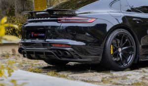 ดิฟฟิวเซอร์ Carbon Fiber Porsche Panamera RWD/Base/4/4S/GTS/Turbo/Turbo S 971.1 971.2 ทรง TAKD
