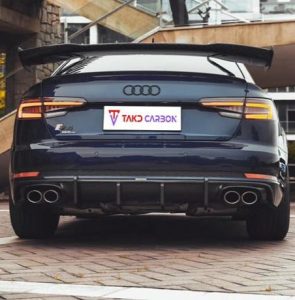 ดิฟฟิวเซอร์ Carbon Fiber Audi A4 S-Line S4 B9 ทรง TAKD V1 ปี 2017-2019