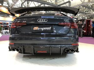 ดิฟฟิวเซอร์ Carbon Fiber Audi A4 S-Line S4 B9 ทรง TAKD V2 ปี 2017-2019