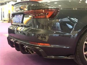 ดิฟฟิวเซอร์ Carbon Fiber Audi A4 S-Line S4 B9 ทรง TAKD V2 ปี 2017-2019