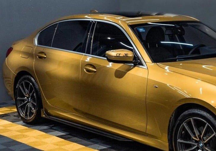 สเกิร์ตข้าง Carbon Fiber BMW 3 Series G20 330i M340i ทรง TAKD Ver.1 ปี 2019-ON