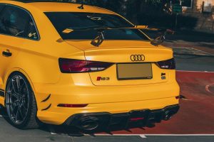 สปอยเลอร์ Carbon Fiber Audi RS3 S3 A3 ทรง TAKD ปี 2018-2020