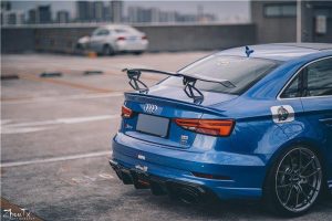 สปอยเลอร์ Carbon Fiber Audi RS3 S3 A3 ทรง TAKD ปี 2018-2020