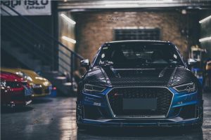 ฝากระโปรงหน้า Carbon Fiber Audi RS3 S3 A3 8V 8V.5 ทรง TAKD ปี 2014-2020