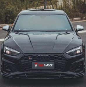 ฝากระโปรงหน้า Carbon Fiber Audi RS5 S5 A5 B9 B9.5 Fiber ทรง TAKD ปี 2017-2025