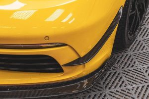 กันชน Carbon Fiber Porsche 718 Boxster / Cayman ทรง TAKD (Front Bumper Canards)