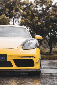กันชน Carbon Fiber Porsche 718 Boxster / Cayman ทรง TAKD (Front Bumper Canards)