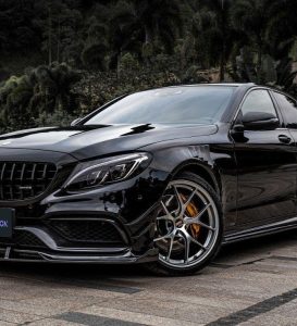 ซุ้มล้อ-แก้มข้าง Carbon Fiber Mercedes Benz C63/C63S W205 Front Fenders ทรง TAKD