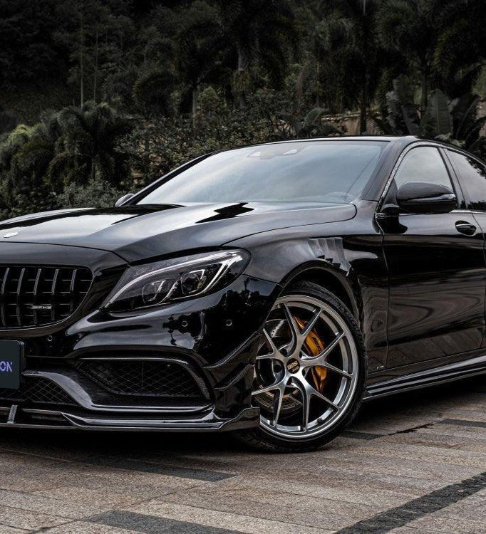 ซุ้มล้อ-แก้มข้าง Carbon Fiber Mercedes Benz C63/C63S W205 Front Fenders ทรง TAKD