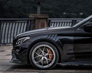 ซุ้มล้อ-แก้มข้าง Carbon Fiber Mercedes Benz C63/C63S W205 Front Fenders ทรง TAKD