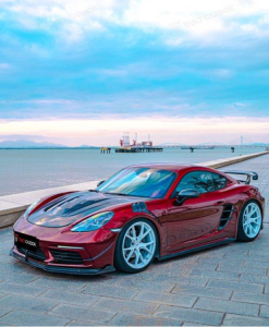 ซุ้มล้อ-แก้มข้าง Carbon Fiber Porsche 718 Boxster / Cayman ทรง TAKD