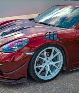 ซุ้มล้อ-แก้มข้าง Carbon Fiber Porsche 718 Boxster / Cayman ทรง TAKD