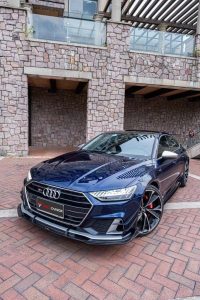 ลิ้นหน้า Carbon Fiber Audi A7 S-Line S7 C8 ทรง TAKD ปี 2019-ON