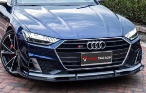 ลิ้นหน้า Carbon Fiber Audi A7 S-Line S7 C8 ทรง TAKD ปี 2019-ON