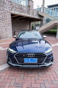 ลิ้นหน้า Carbon Fiber Audi A7 S-Line S7 C8 ทรง TAKD ปี 2019-ON