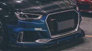ลิ้นหน้า Carbon Fiber Audi RS3 ทรง TAKD ปี 2018-2020