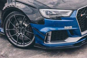 ลิ้นหน้า Carbon Fiber Audi RS3 ทรง TAKD ปี 2018-2020