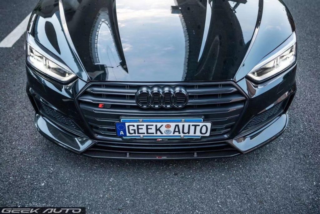 ลิ้นหน้า Carbon Fiber Audi S5 A5 S Line B9 ทรง TAKD ปี 2017-2019