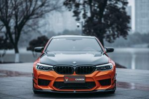 ลิ้นหน้า Carbon Fiber BMW M5 / M5C / M5CS F90 Pre-LCI ทรง TAKD ปี 2018-2020