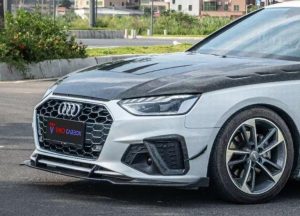 ลิ้นหน้า Carbon Fiber Audi S4 A4 S-Line B9.5 ทรง TAKD ปี 2020-ON