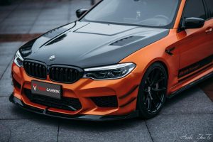 ฝากระโปรงหน้า Carbon Fiber BMW M5 F90 5 Series G30 G31 ทรง TAKD Dry Carbon ปี 2017-ON