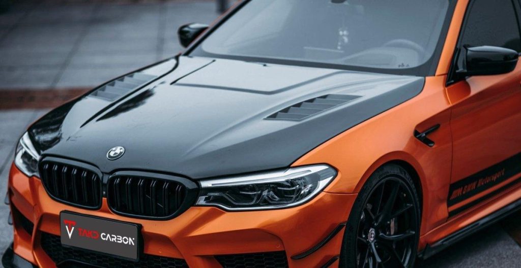 ฝากระโปรงหน้า Carbon Fiber BMW M5 F90 5 Series G30 G31 ทรง TAKD Dry Carbon ปี 2017-ON