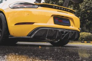 ดิฟฟิวเซอร์ Carbon Fiber Porsche 718 Cayman Boxster GTS ทรง TAKD V1