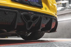 ดิฟฟิวเซอร์ Carbon Fiber Porsche 718 Cayman Boxster GTS ทรง TAKD V1
