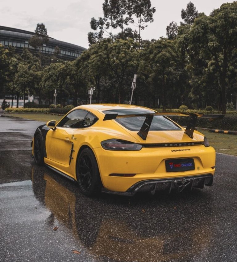 ดิฟฟิวเซอร์ท้าย Carbon Fiber Porsche 718 Cayman Boxster GTS ทรง TAKD V1