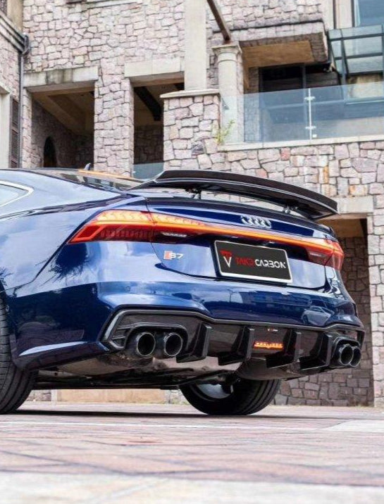 ดิฟฟิวเซอร์ Carbon Fiber Audi A7 S-Line S7 C8 ทรง TAKD ปี 2018-ON