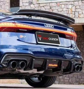 ดิฟฟิวเซอร์ Carbon Fiber Audi A7 S-Line S7 C8 ทรง TAKD ปี 2018-ON
