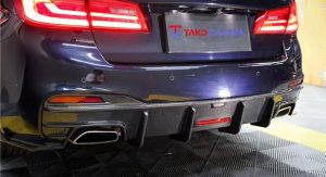 ดิฟฟิวเซอร์ Carbon Fiber BMW 5 series M550 540 530 G30 Pre-LCI ทรง TAKD