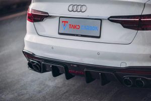 ดิฟฟิวเซอร์ Carbon Fiber Audi S4 B9.5 ทรง TAKD V2