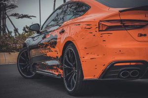 ดิฟฟิวเซอร์ Carbon Fiber Audi S5 A5 S-line B9.5 ทรง TAKD Ver.2